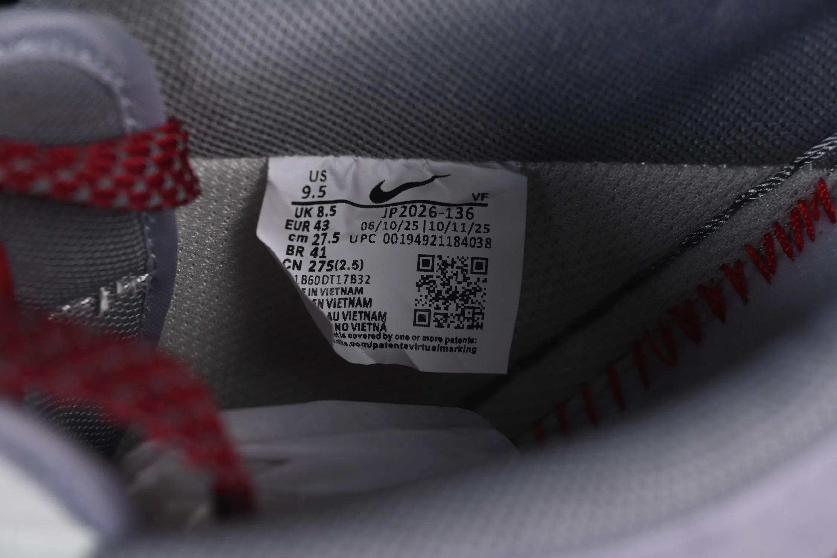All Categories Nk Air Force 1 Air Force Series Nk Air Force 1 Low Air Force Low Nike Air Force 1'07 Low Year of the Horse Limited Edition Gray and Red Contrast Color Air Force 1 Low-top Casual Sneakers JP2026-136